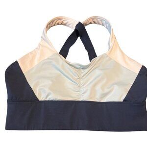 Handful Womens Sports Bra Navy‎ & White L